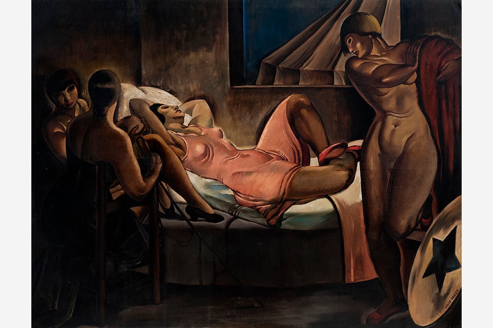 El descanso de las máquinas de circo, de Julio Vanzo, año 1929. 