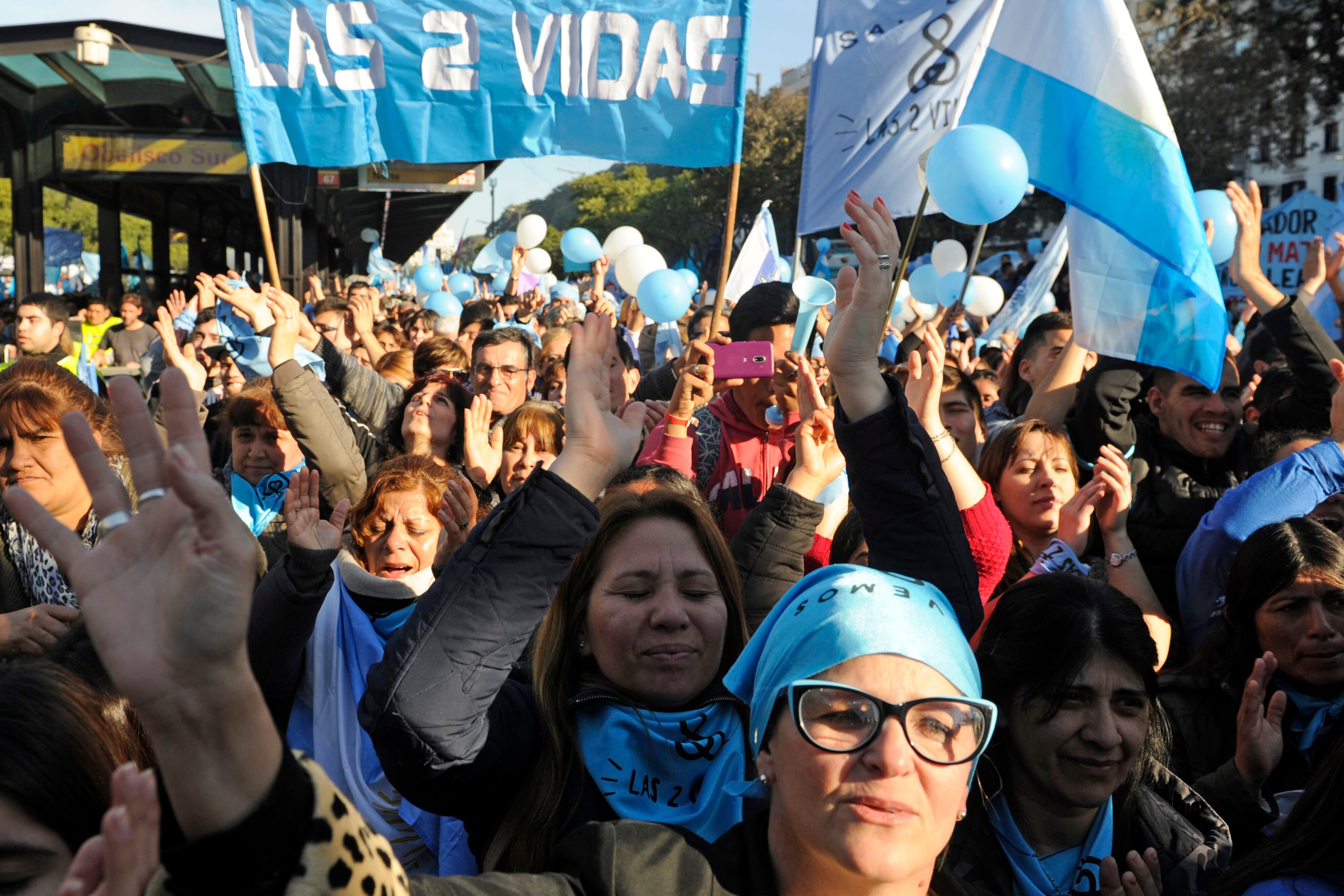 La capacidad de movilización de los evangélicos se descubrió durante la manifestación “por las dos vidas”.