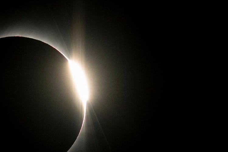 El eclipse solar que pasó por Chile en julio de 2019.