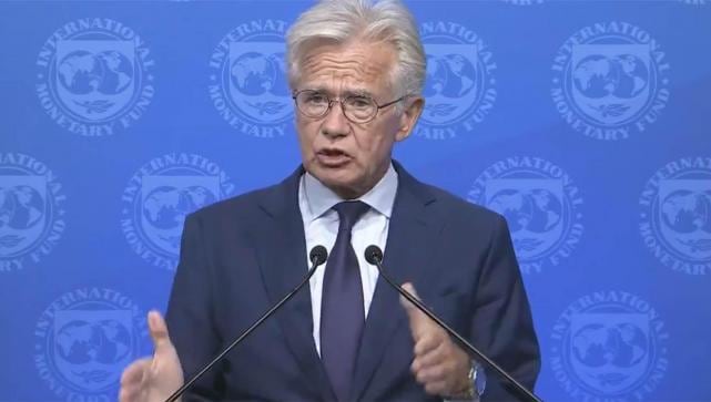 El vocero del Fondo Monetario, Gerry Rice.