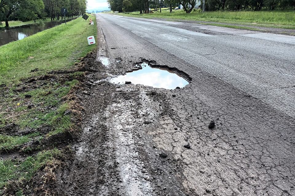 Bache en ruta nacional 11 