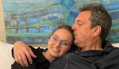 Sergio Massa y su hija, Milagros