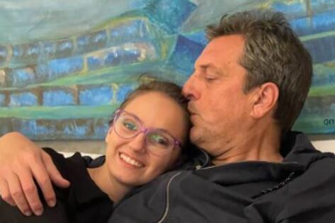 Sergio Massa y su hija, Milagros