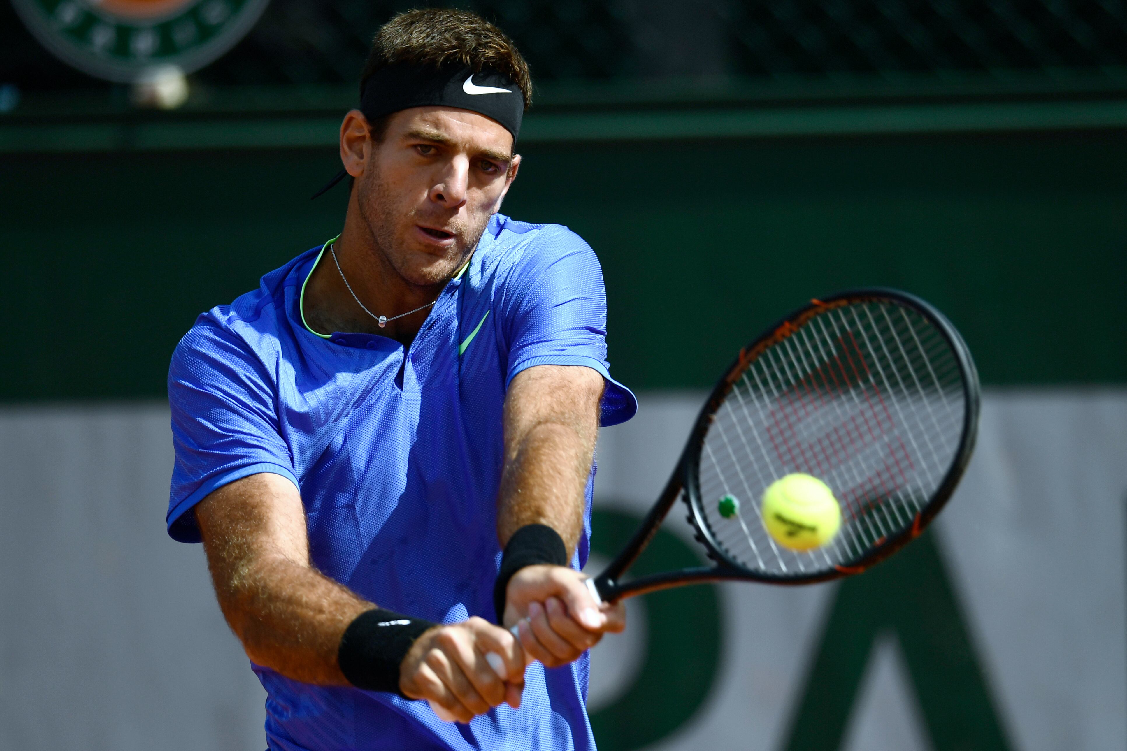 Del Potro le ganó de forma contundente a Pella y avanzó a la segunda ronda del abierto de Francia.