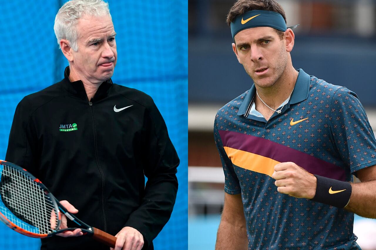 Jhon McEnroe y Juan Martín Del Potro.