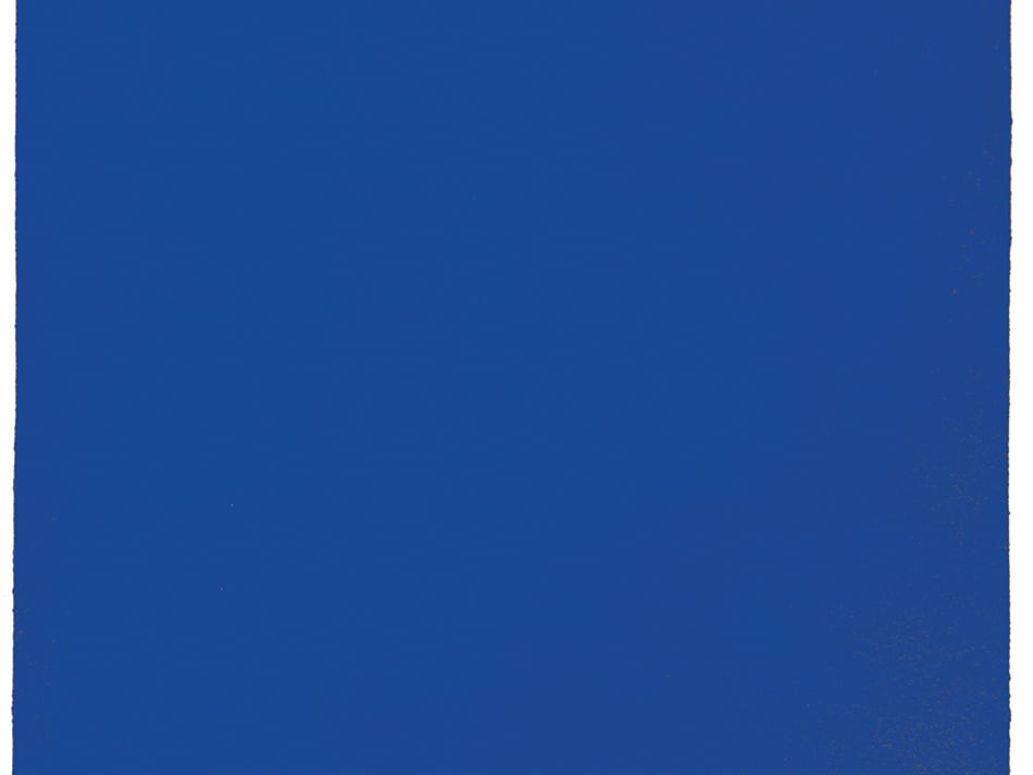 Monocromo azul sin título, 1961. Pigmento puro y resina sintética.