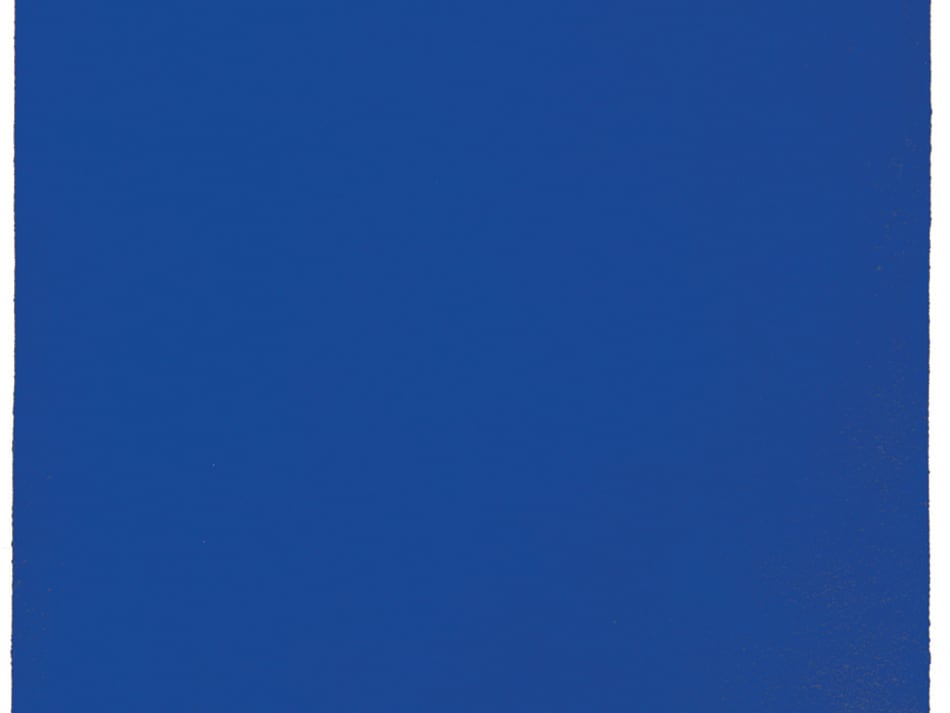 Monocromo azul sin título, 1961. Pigmento puro y resina sintética.