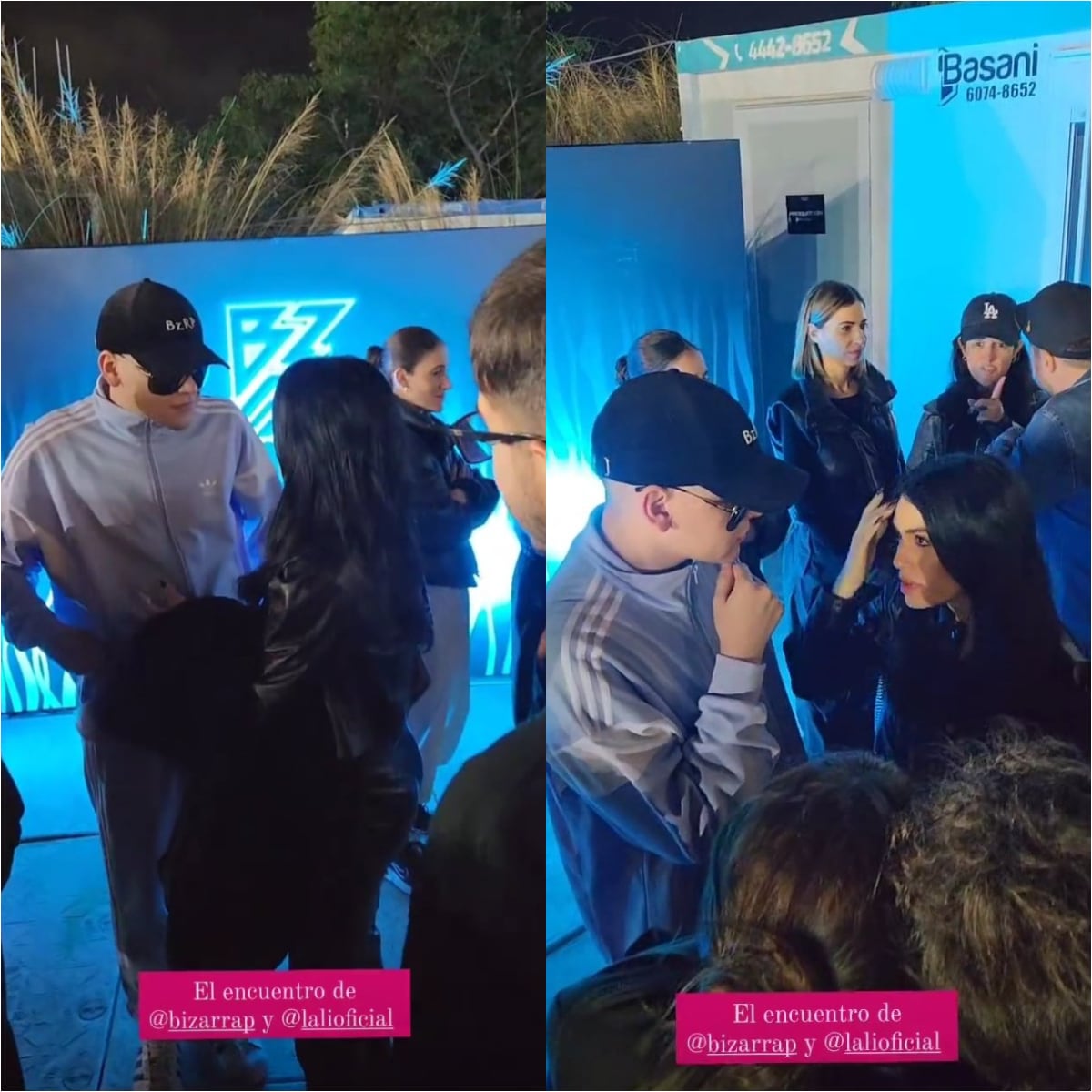 Lali y Bizarrap, juntos en el Hipódromo de Palermo.