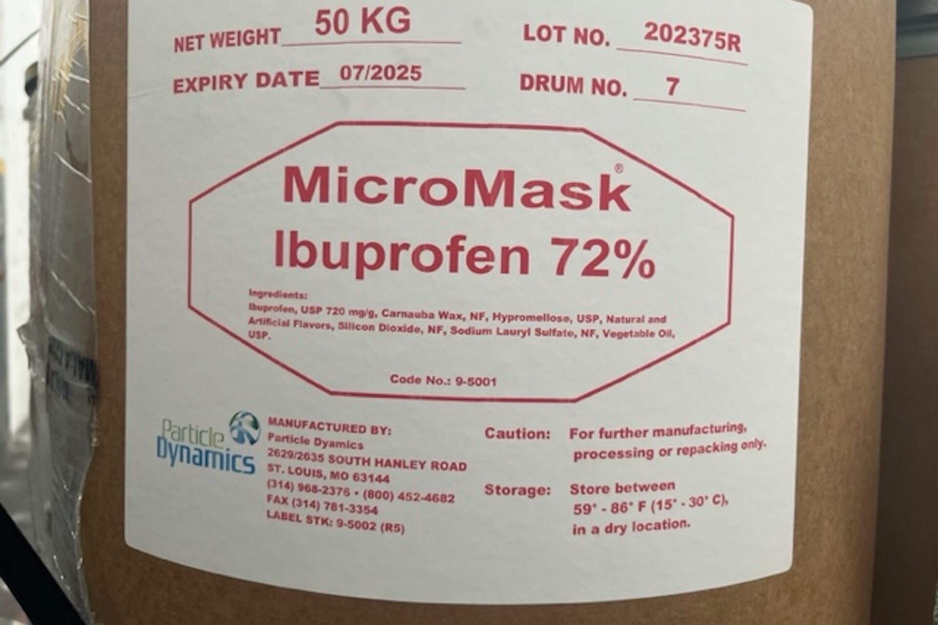 La firma intentó ingresar 3 toneladas de una preparación médica de manera irregular. Imagen: Aduana