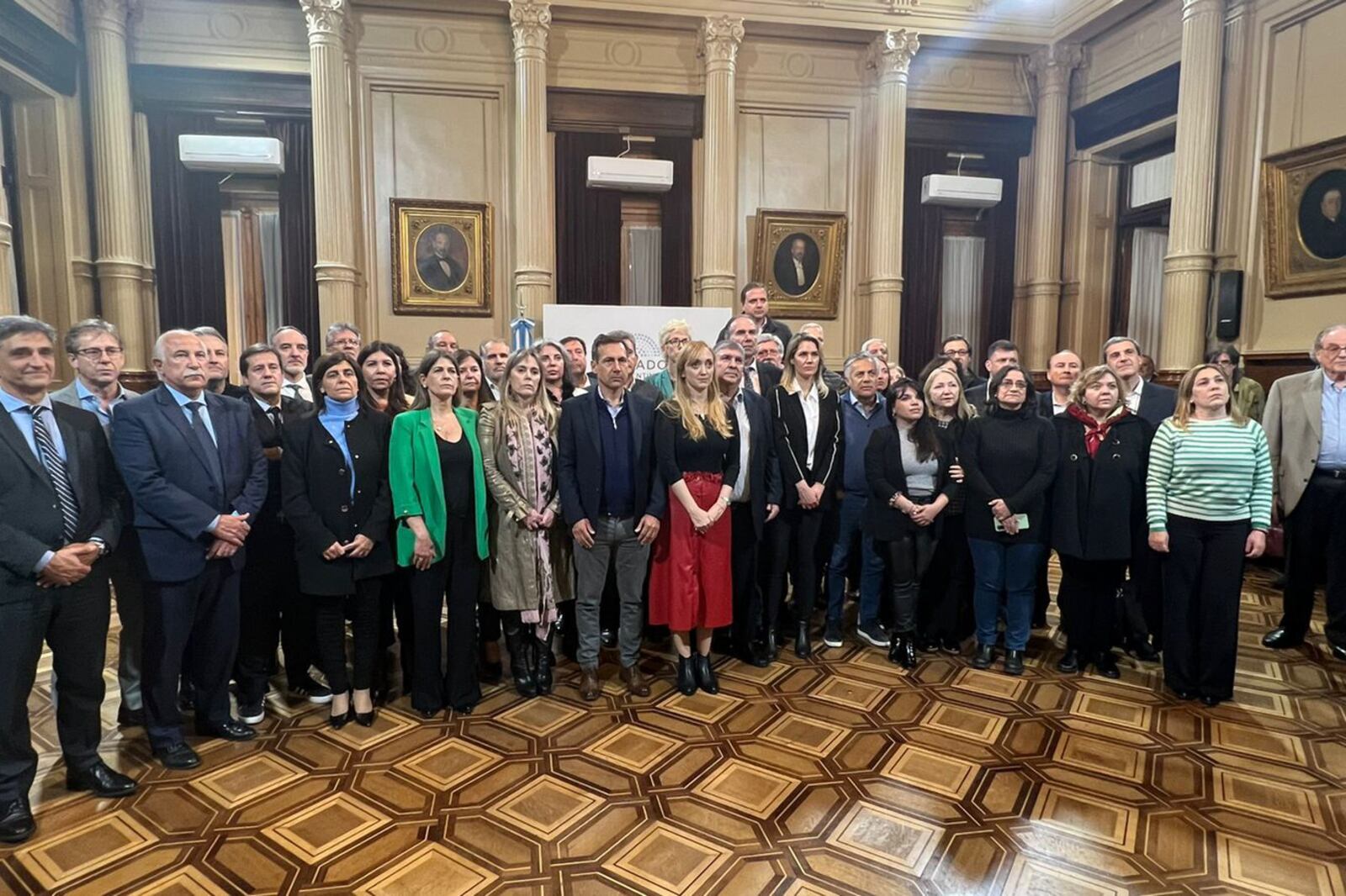 "Estamos acá para abrazar a la vicepresidenta, a su familia y solidarizarnos", manifestó Cecilia Moreau. (Foto: NA)