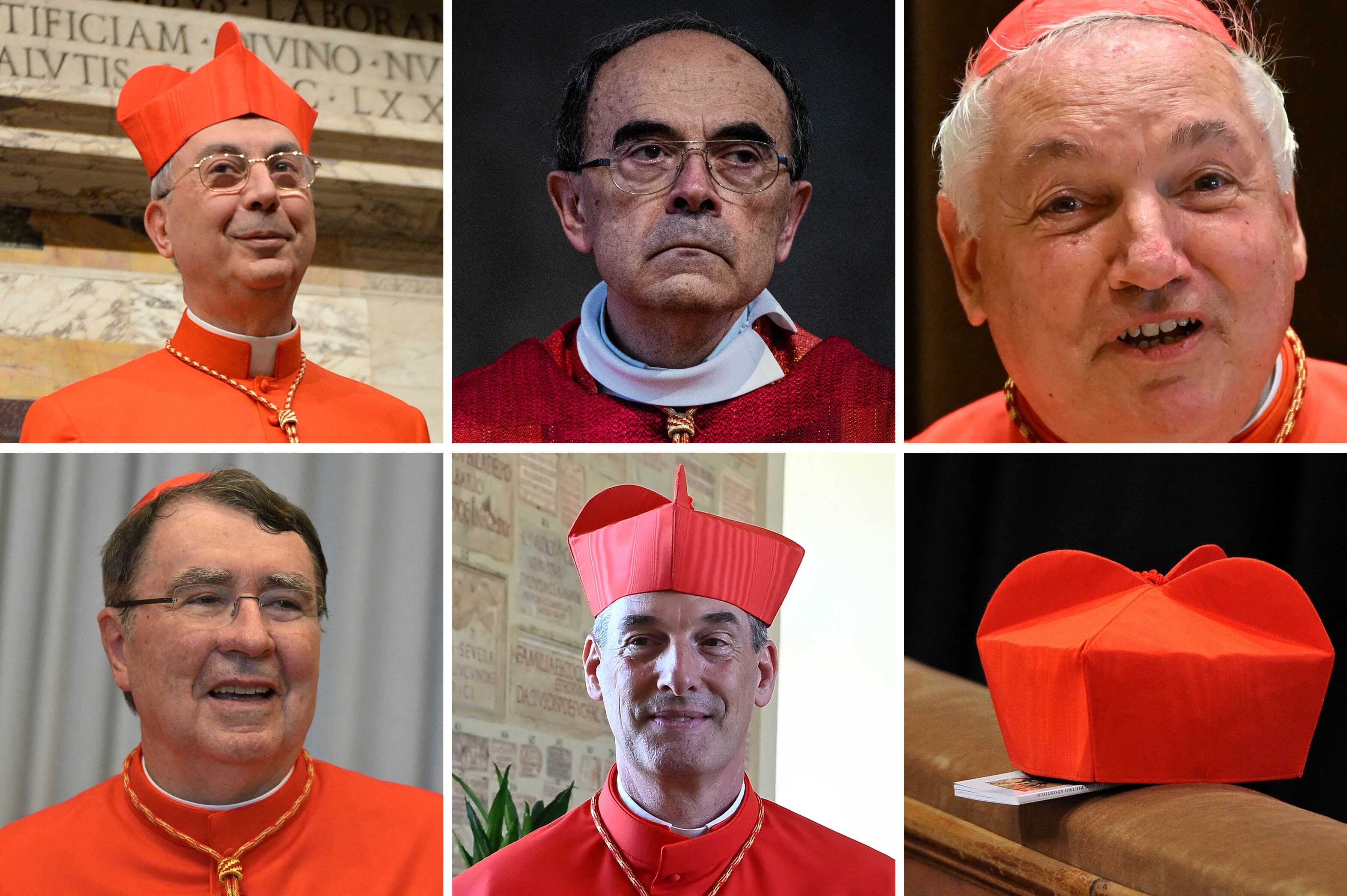 Dominique Mamberti, Philippe Barbarin, Jean-Marc Aveline, Christophe Pierre y Francois-Xavier Bustillo: algunos candidatos. 