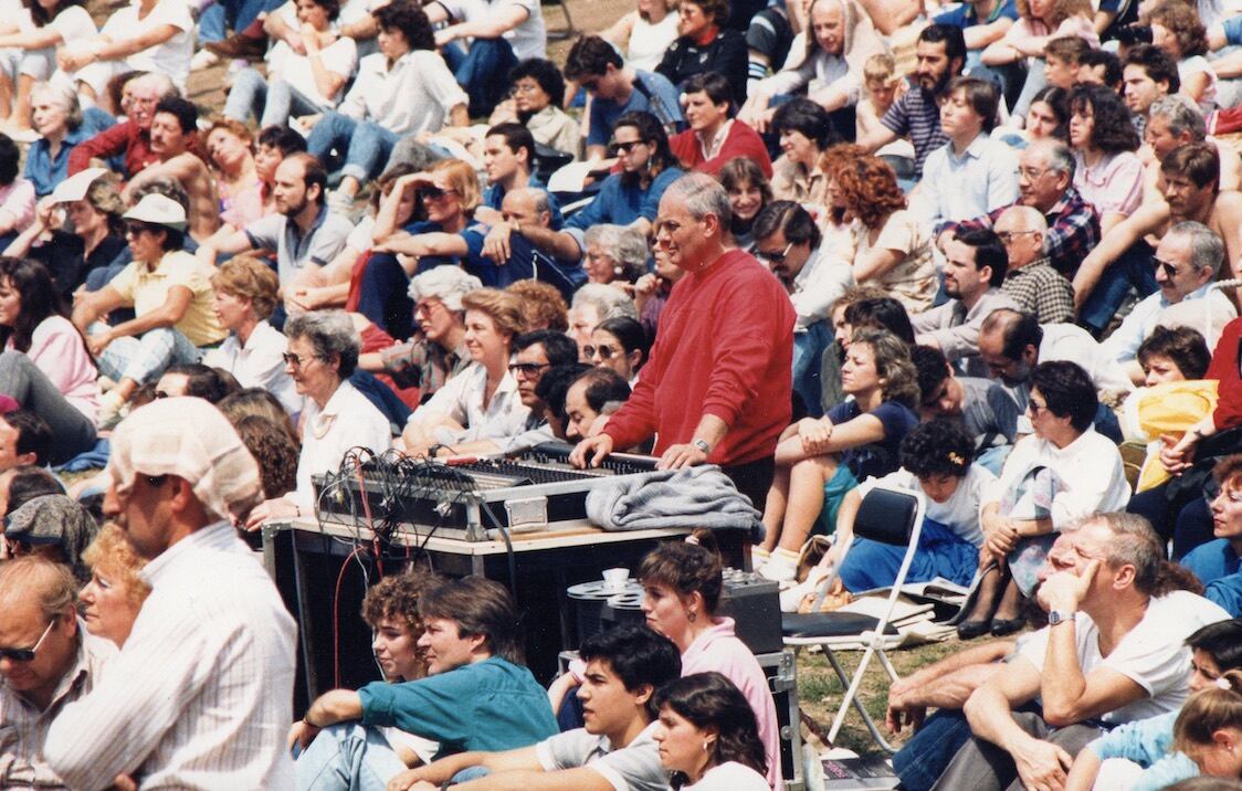 Carlos Melero en Barrancas de Belgrano, 1988