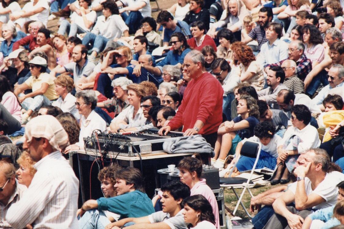 Carlos Melero en Barrancas de Belgrano, 1988