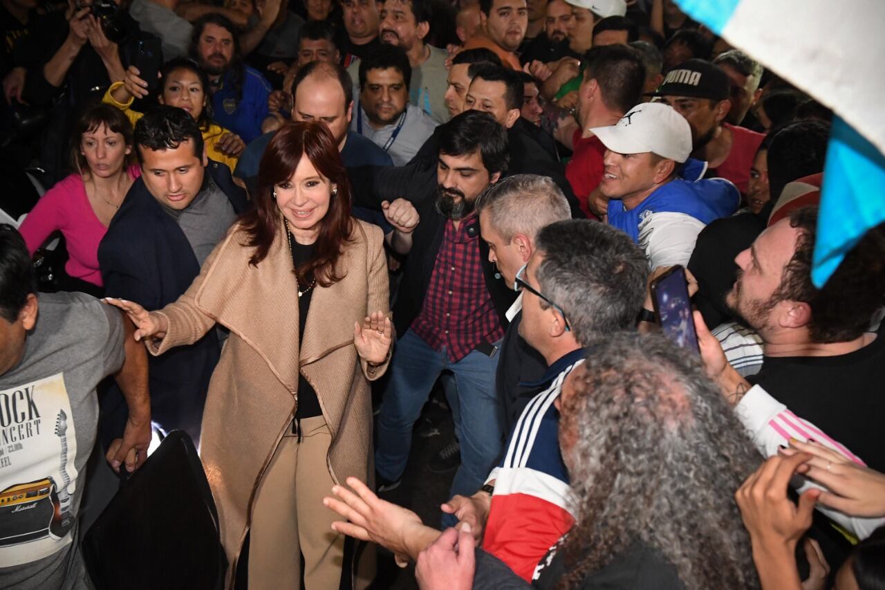 El respaldo popular a Cristina Kirchner.