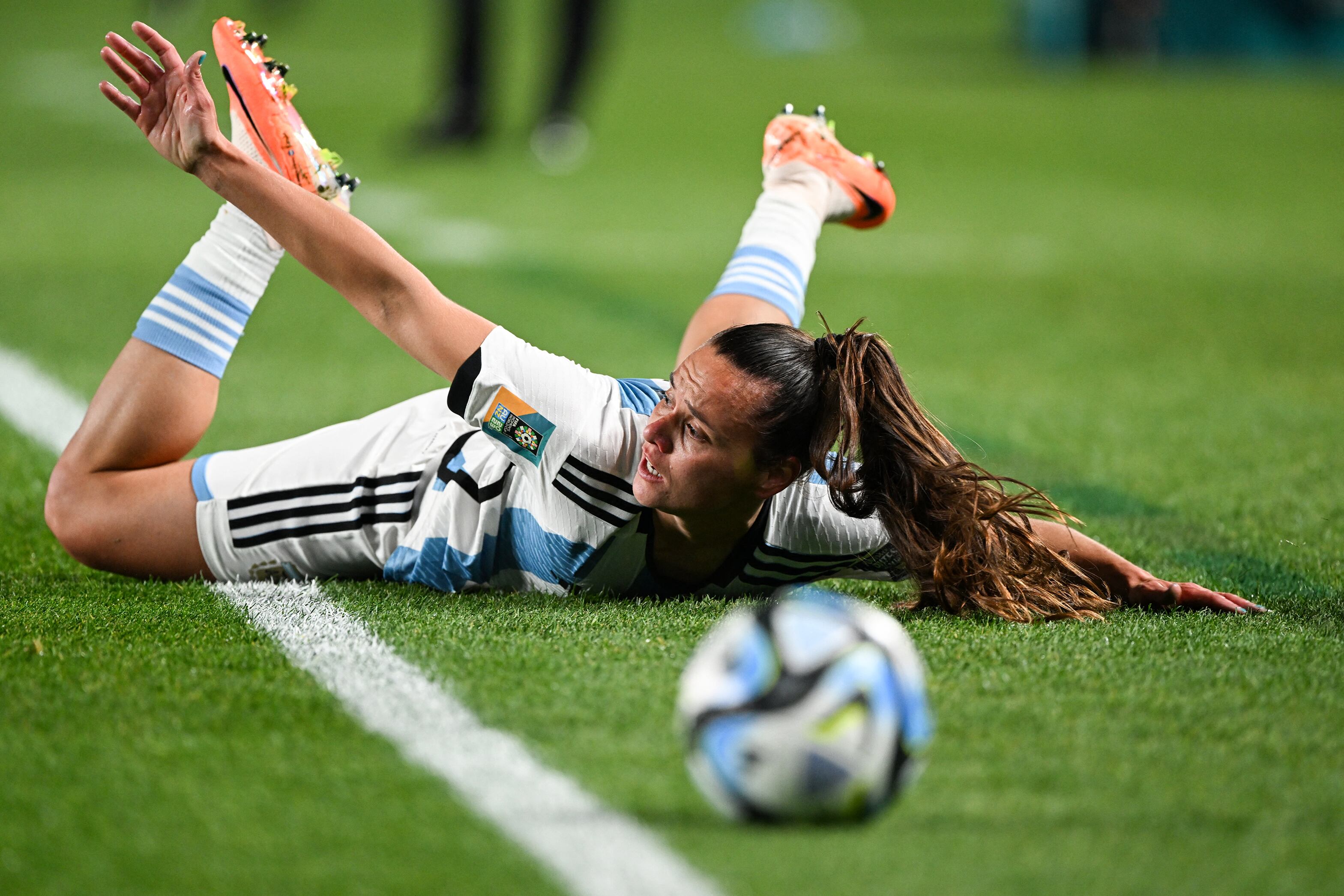 La mediocampista de la selección argentina Florencia Bonsegundo.