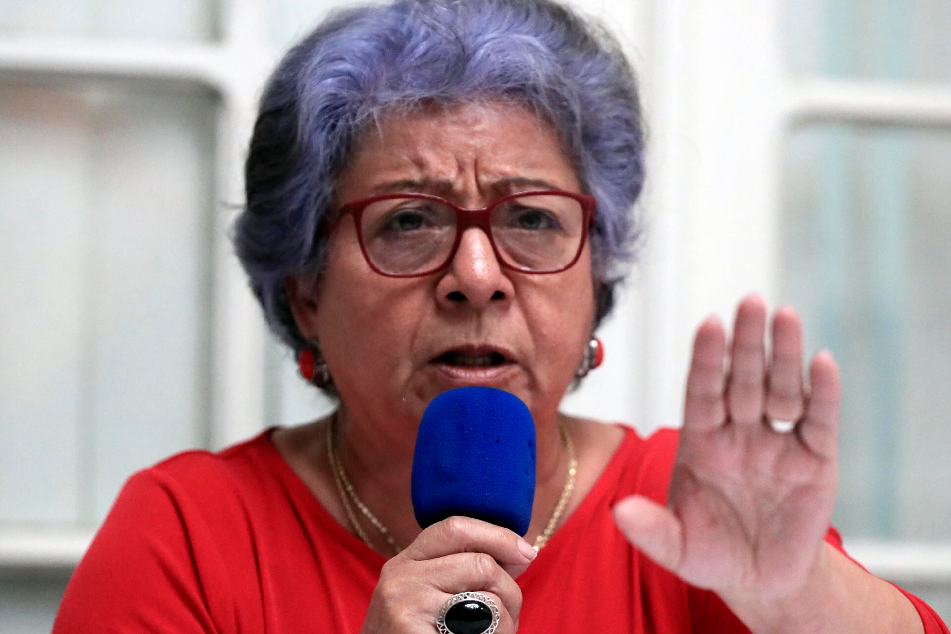 La coordinadora del Comité de Familiares de Detenidos Desaparecidos en Honduras (Cofadeh), Bertha Oliva.