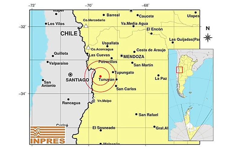 Informe del Instituto Nacional de Prevención Sísmica (Inpres)