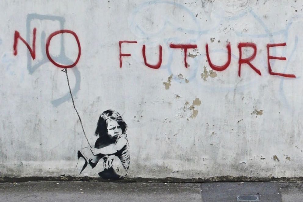 Obra del artista Banksy.