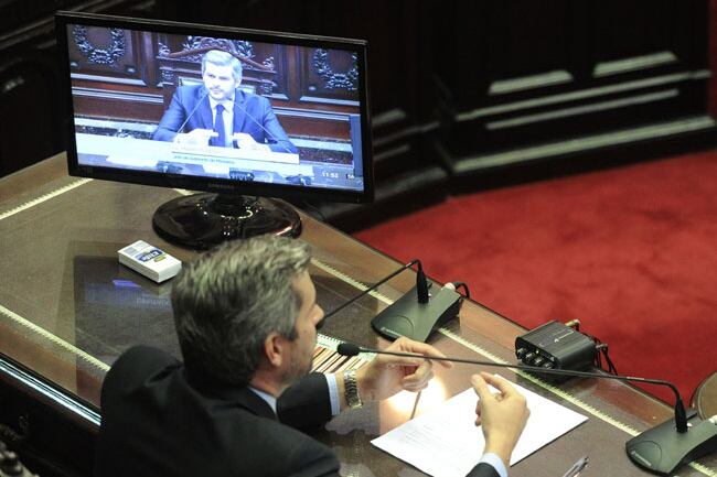 Marcos Peña, en la Cámara de Diputados.