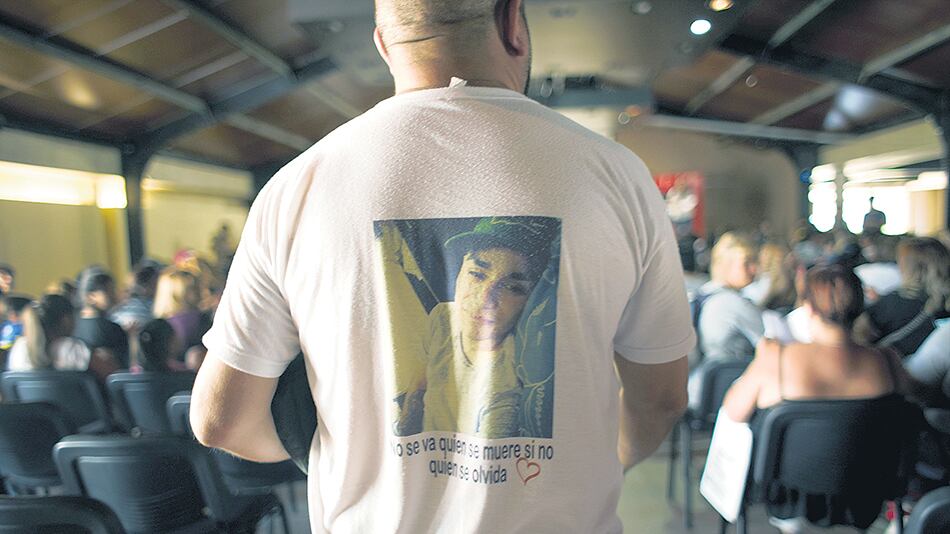 Uno de los familiares de las víctimas de la masacre de Esteban Echeverría.