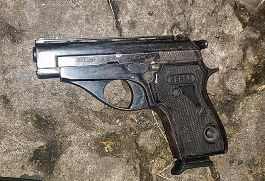 El arma usada en el atentado contra Cristina Kirchner.