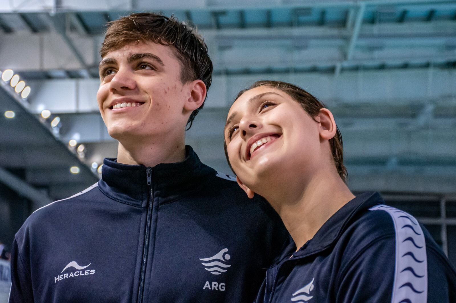 Ulises Saravia y Agostina Hein, presente y futuro de la natación argentina.