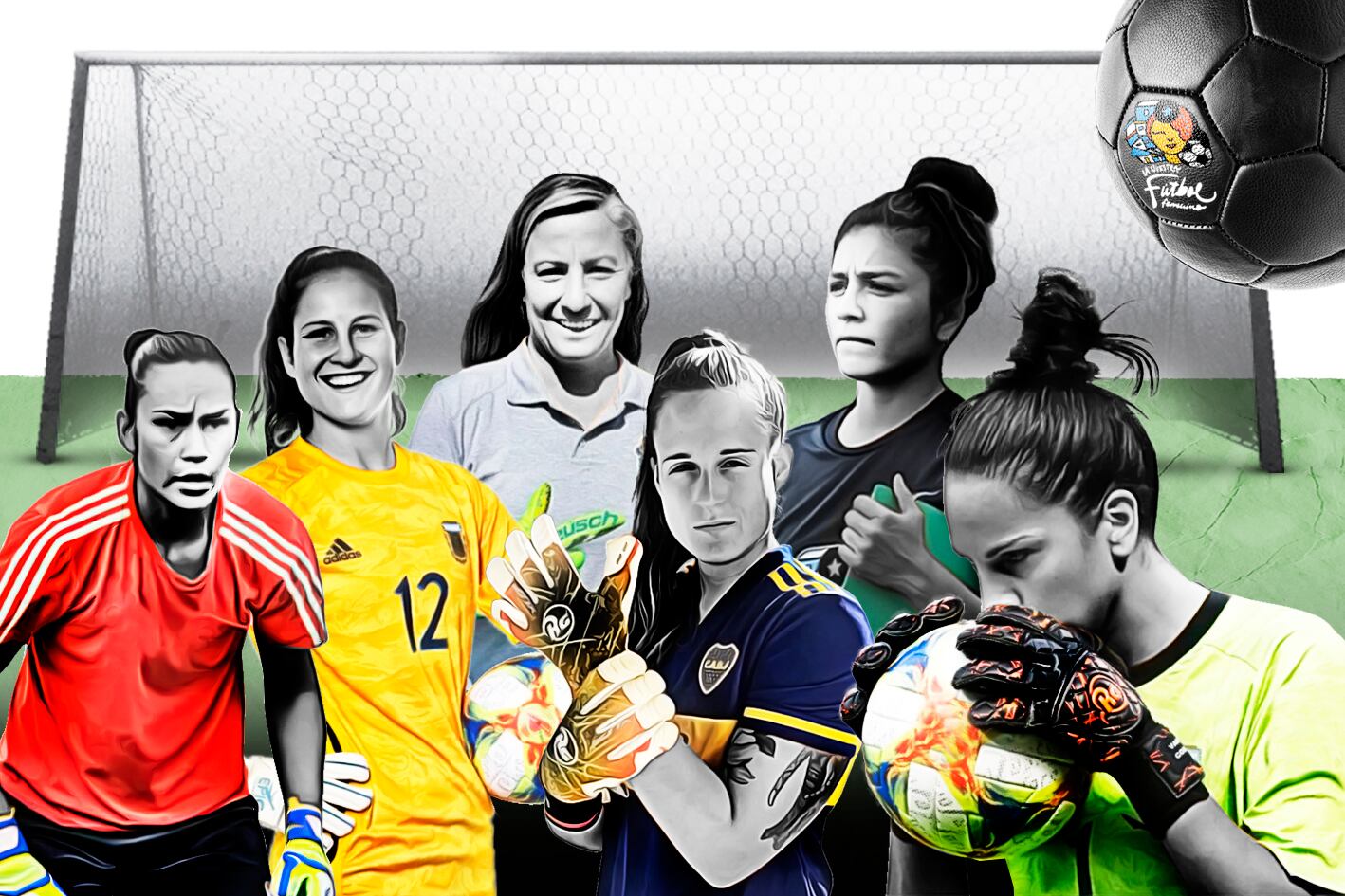 María Florencia Chiribelo, Gabriela Garton, Verónica Fuster, Laurina Oliveros,  Juliana Román Lozano y Vanina Correa.