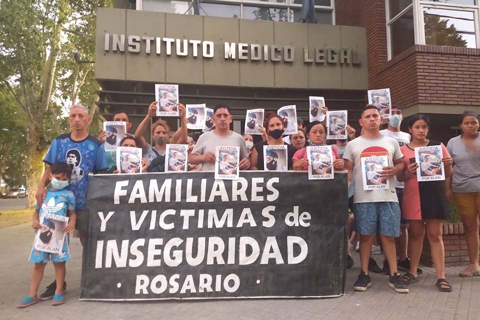 Familiares y amigos de Alan se movilizaron para pedir justicia