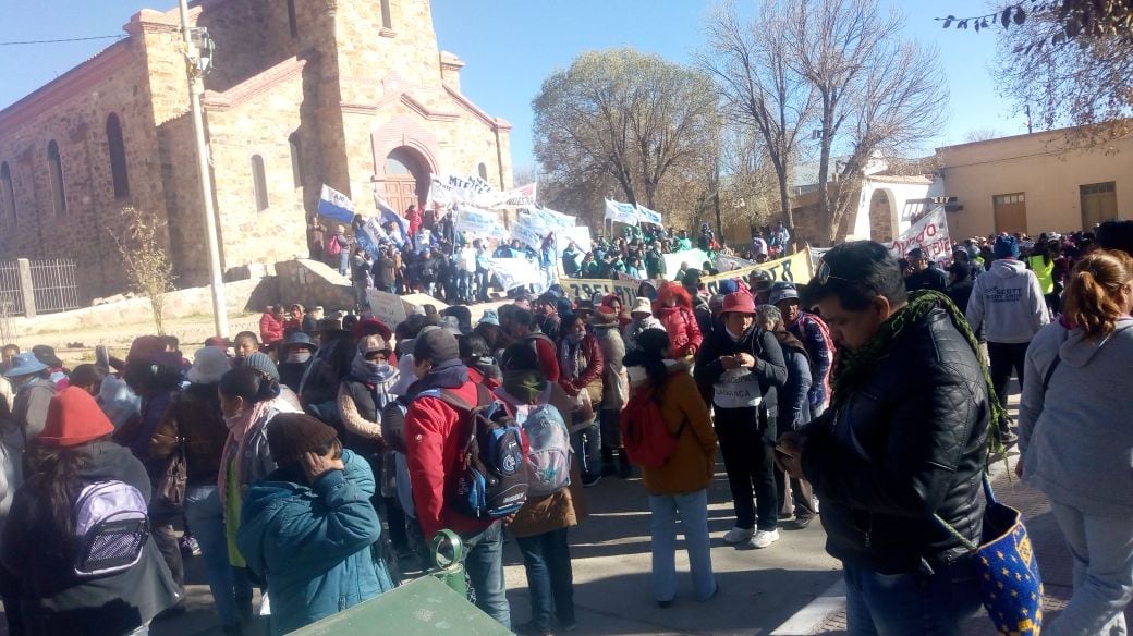 La concentración en La Quiaca, uno de los puntos de partida.
