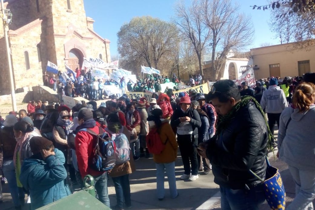 La concentración en La Quiaca, uno de los puntos de partida.