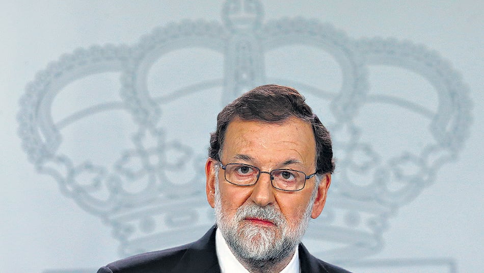 Rajoy anunció el sábado la intervención de Cataluña.