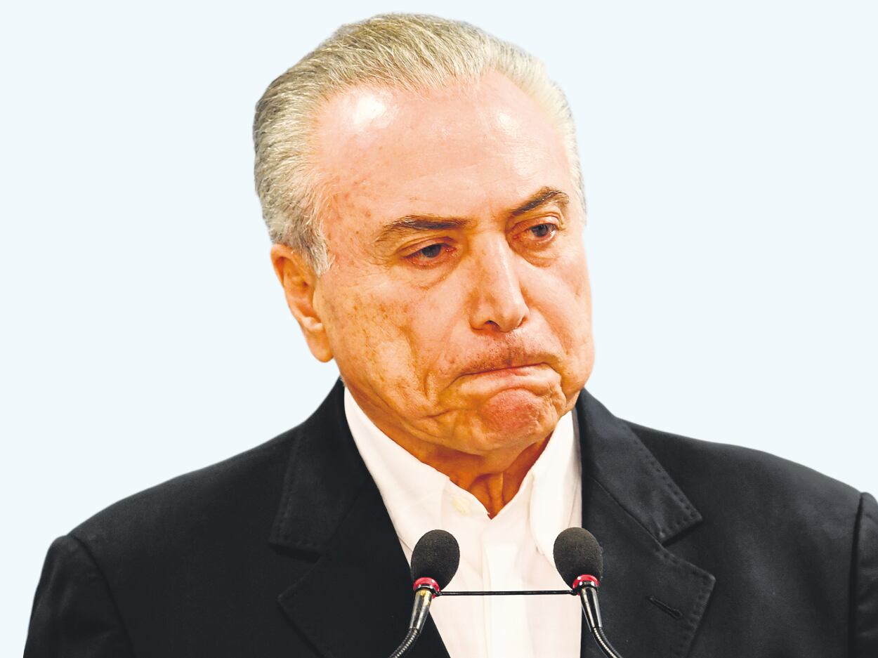 Michel Temer, un presidente ilegítimo acosado por una fuerte crisis política.