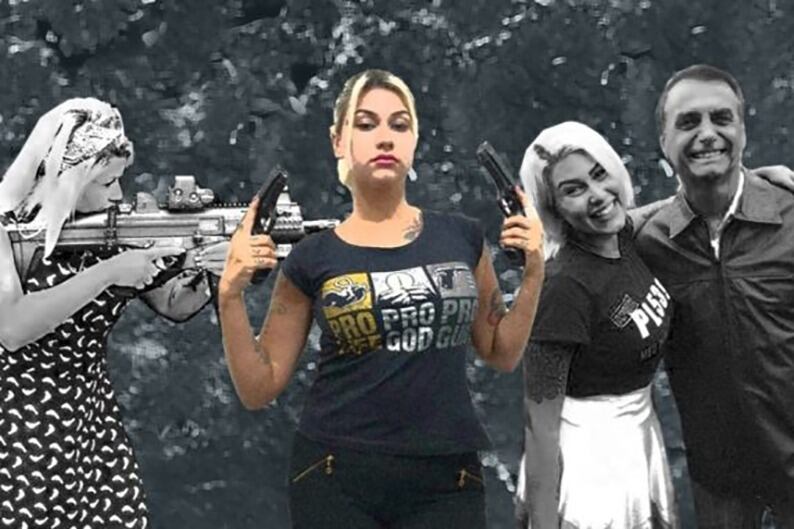 Sara Giromin, vocera del grupo Los 300 de Brasilia.