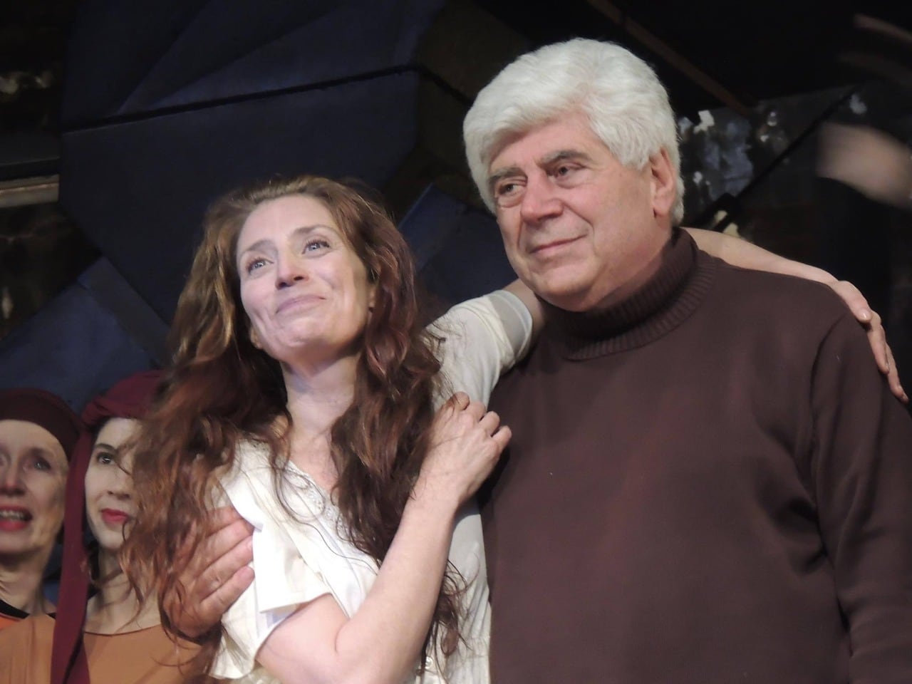 Carreira junto a Zito Lema. La actriz trabajó en numerosas obras del autor. 