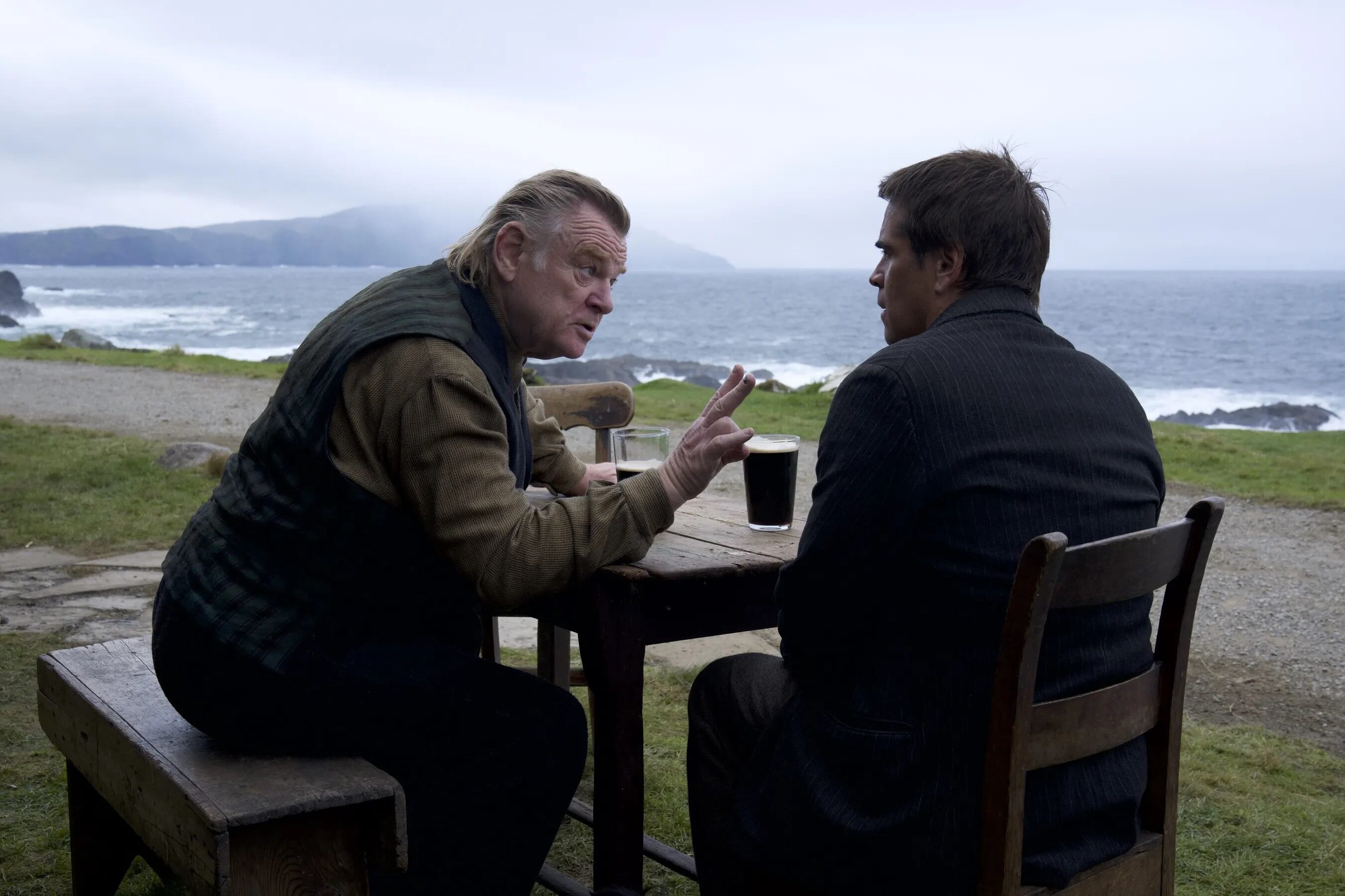 “The Banshees of Inisherin (Los espíritus de la isla)” lidera las nominaciones de los Globos de Oro. Imagen: Century Studios. 