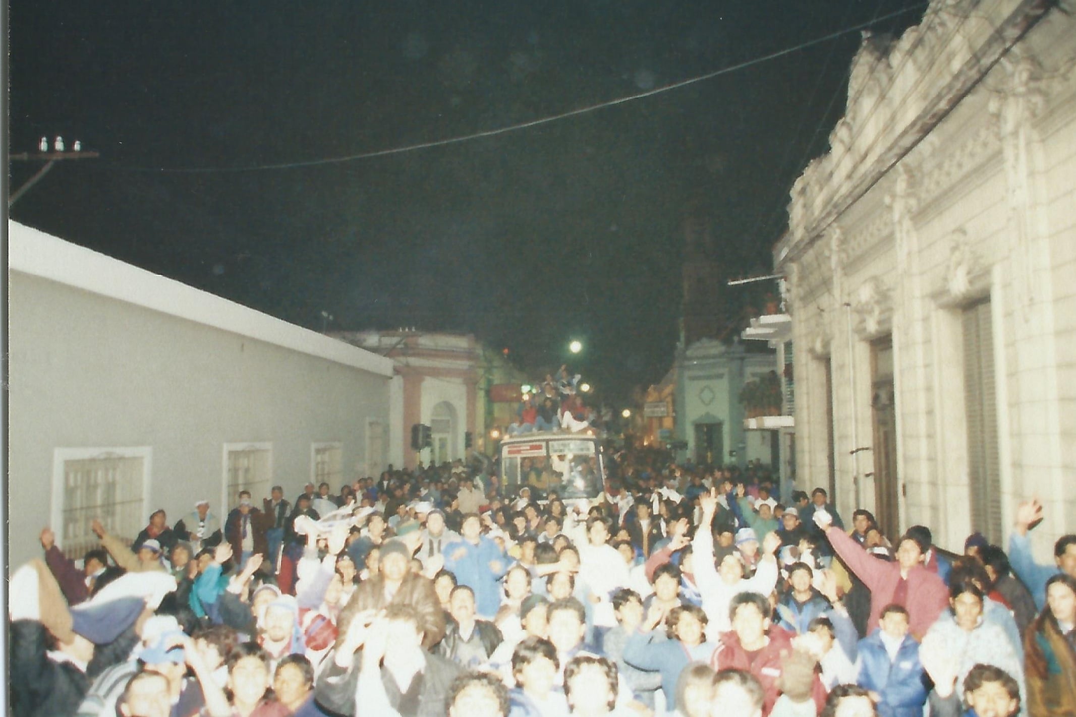 La llegada del equipo a la ciudad de Salta, la mayor celebración del fútbol provincial.
