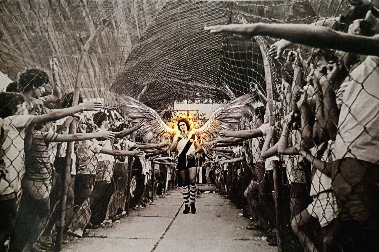 La imagen con la que el Vasco da Gama homenajeó a Dinamite en sus redes sociales