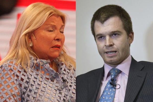 Elisa Carrió y Nicolás Massot.