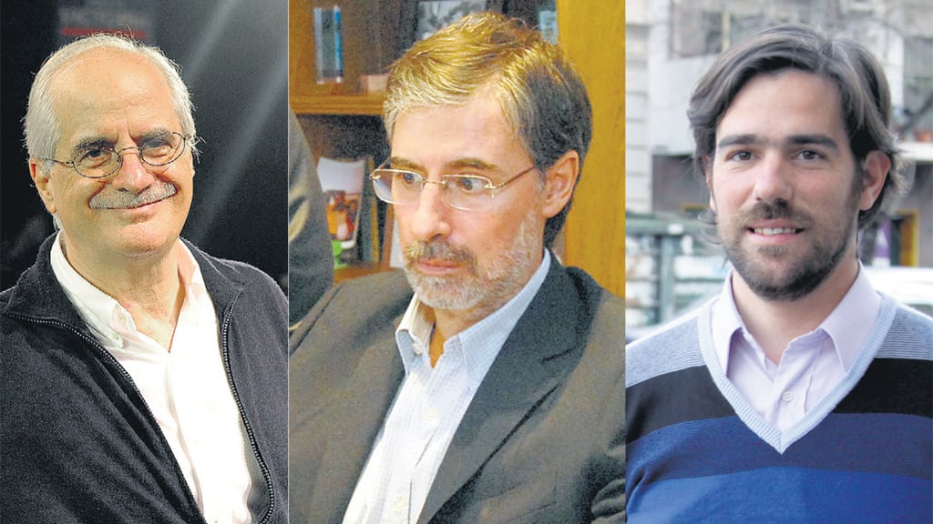 Jorge Taiana, del FpV-PJ, El socialista Jorge Rivas y Nicolás del Caño, del FIT.