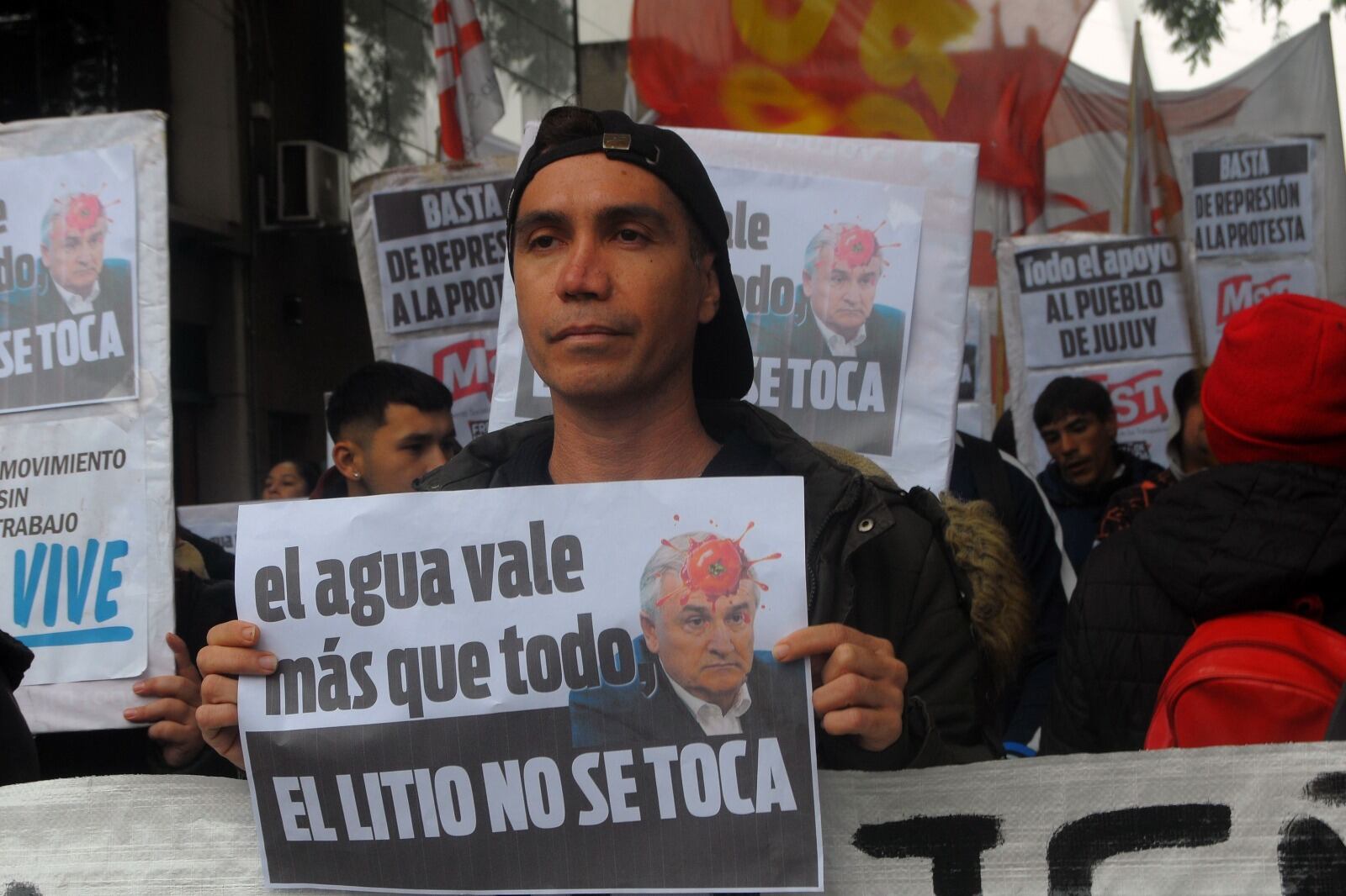 La protesta contra la reforma constitucional de Gerardo Morales.