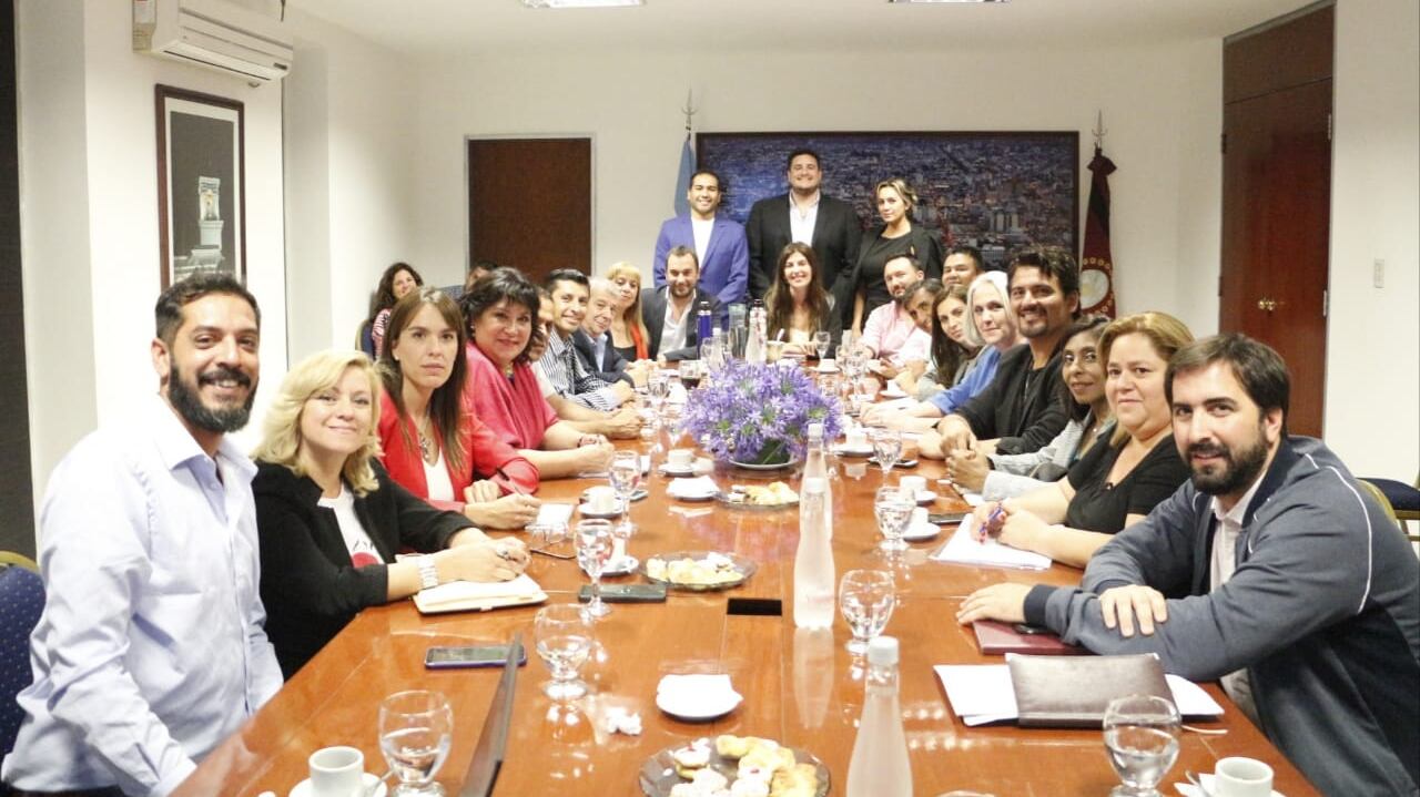 Romero con los concejales en el inicio de la gestión