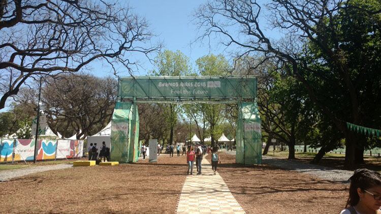 El Parque Verde, ubicado en Palermo, uno de los escenarios de los Juegos de la Juventud.