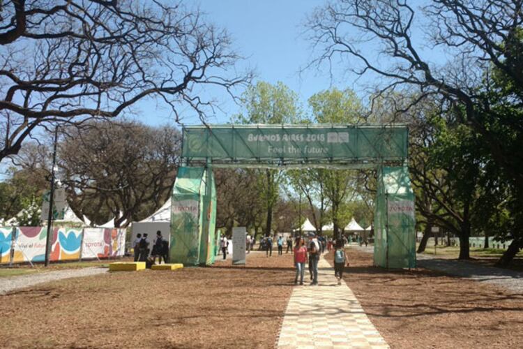 El Parque Verde, ubicado en Palermo, uno de los escenarios de los Juegos de la Juventud.