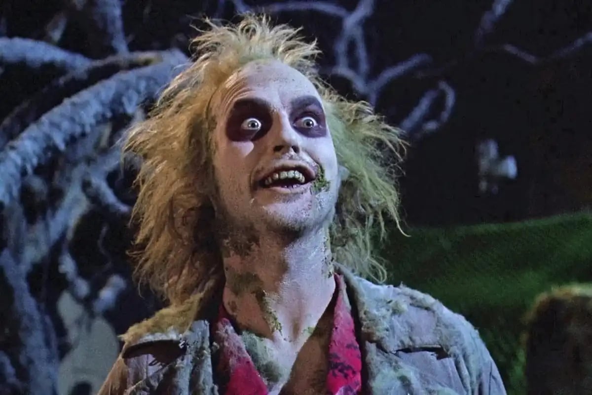 Michael Keaton en su papel de "Beetlejuice" en la película original. 