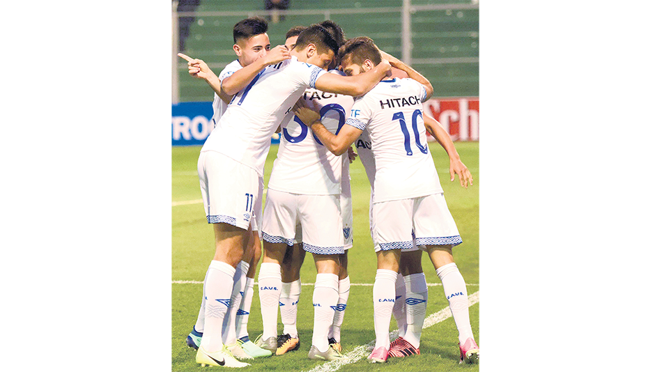 Bouzat señaló el segundo de Vélez.