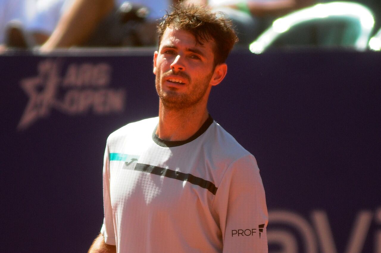 Londero durante el Argentina Open en Buenos Aires.