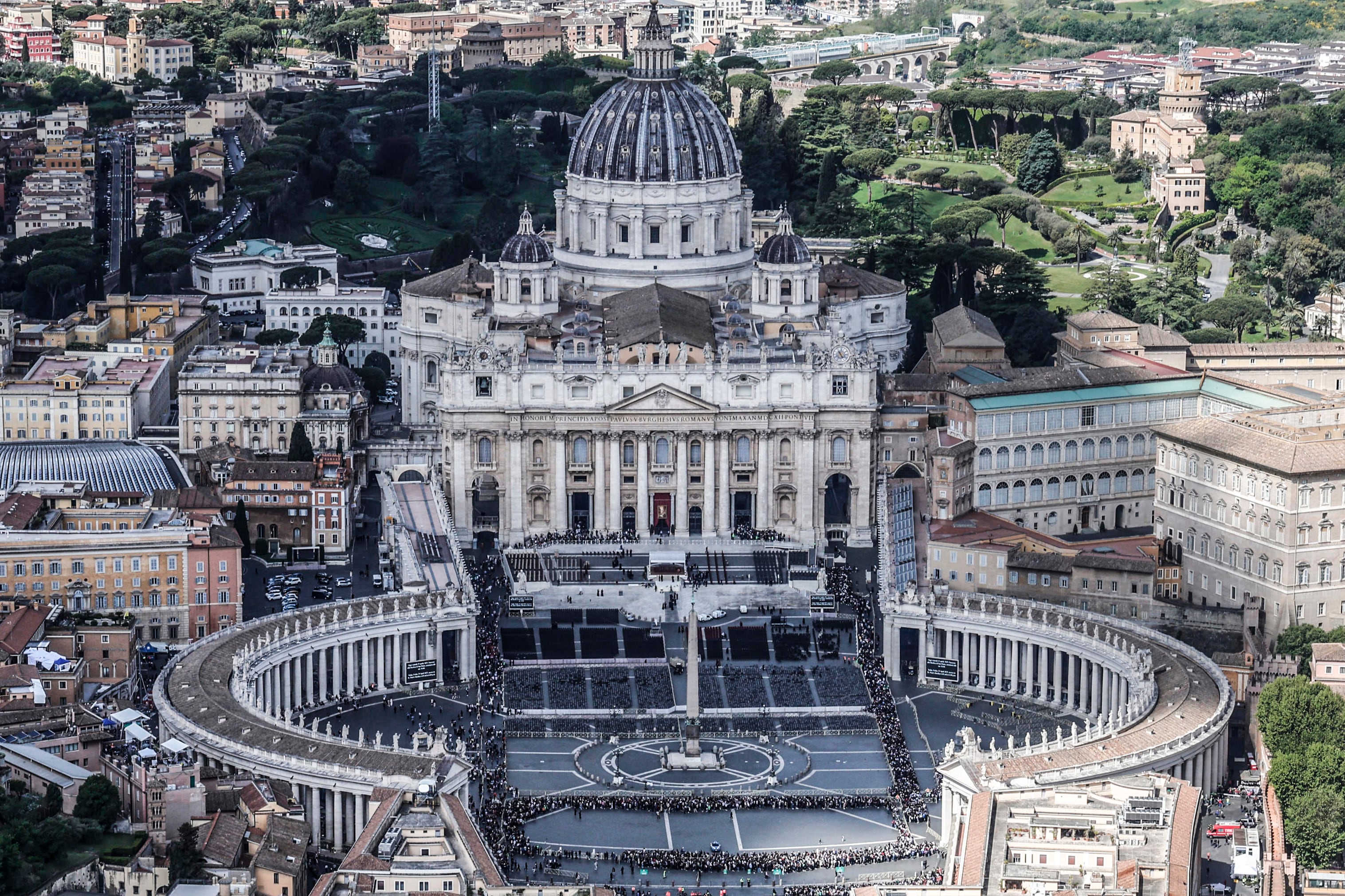 La Plaza de San Pedro, escenario del funeral del Papa.