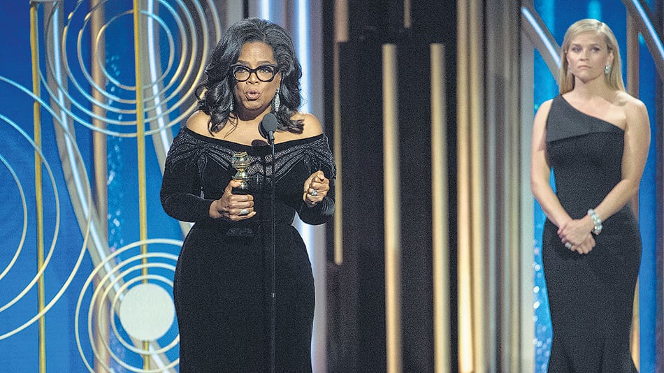 Según los sondeos tras el discurso de Oprah Winfrey, mucha gente la imagina como futura presidenta de Estados Unidos.