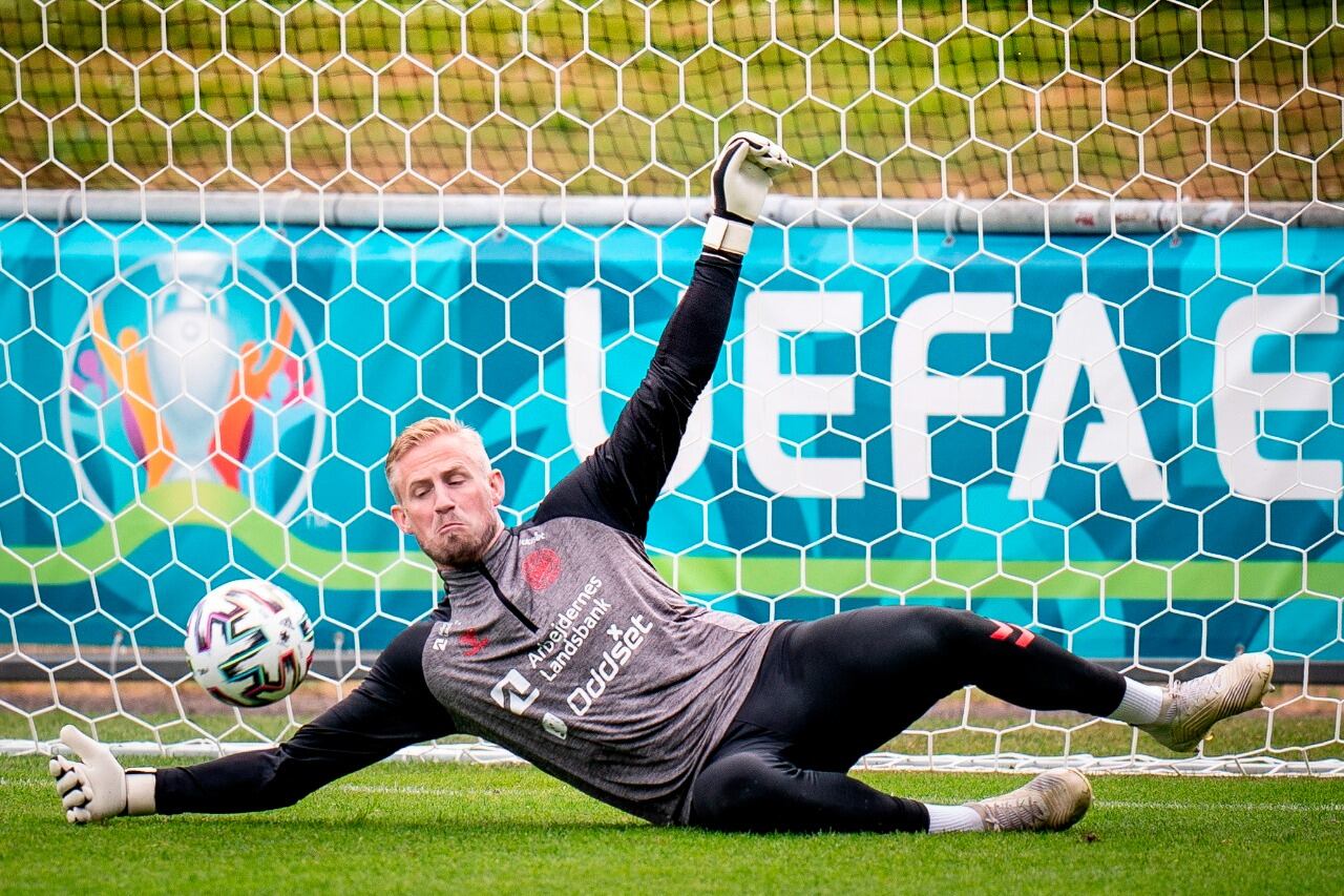Kasper Schmeichel, arquero de la selección de Dinamarca y del Manchester City
