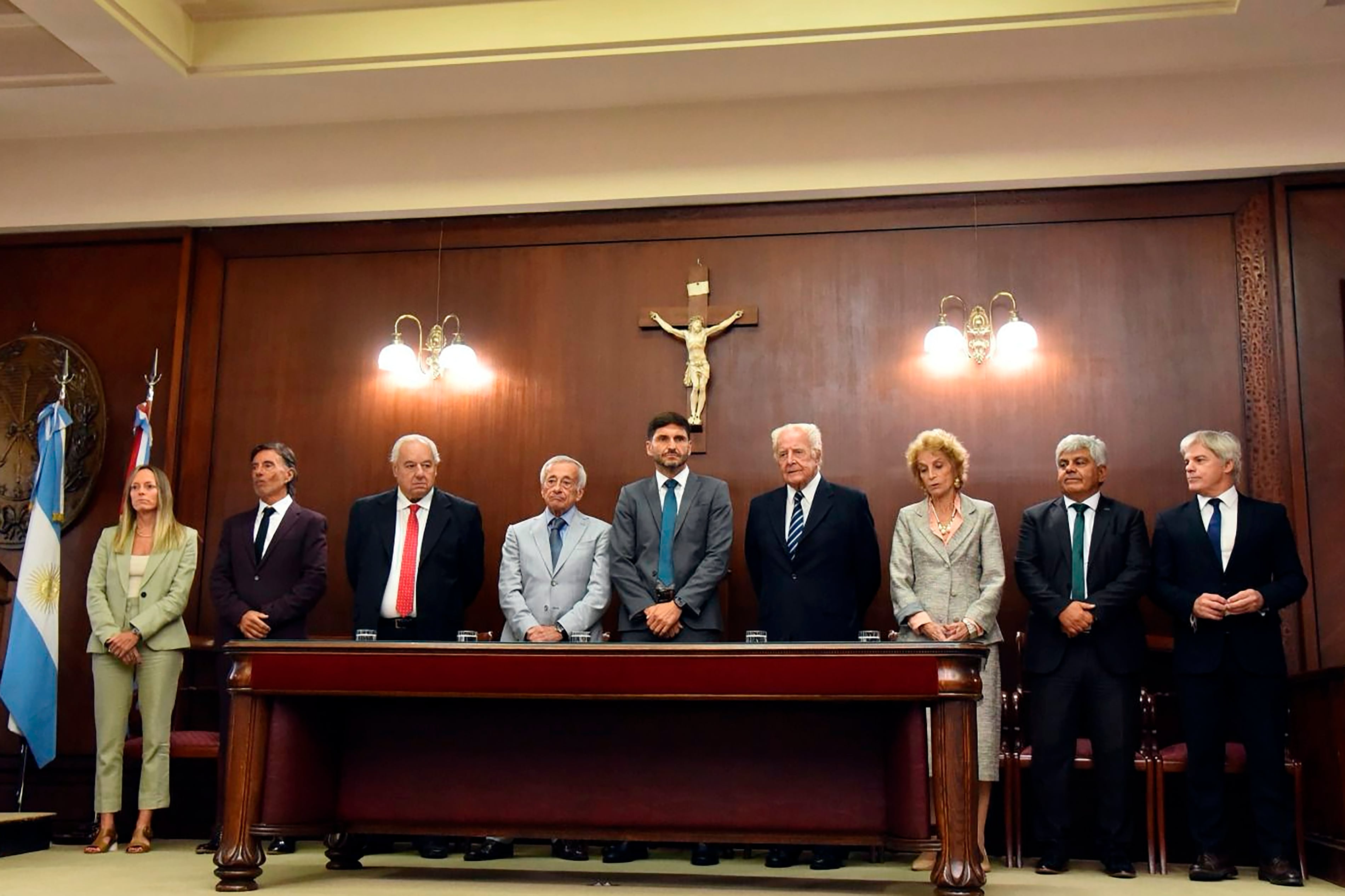 corte suprema de justicia de santa fe junto al gobernador Pullaro-03/09/2025